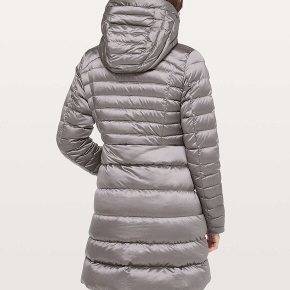 Lululemon Brave The Cold Jacket Dark Chrome 700 Fill Power Goose Down Size 6 - Picture 2 of 12